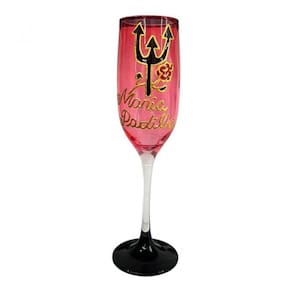Taça Pomba Gira Vermelha Maria Padilha Cristal Luxo 150 Ml