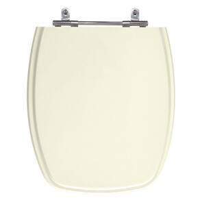Assento Sanitário Stylus Pergamon (Bege Claro) Tampa Para Vaso Celite de Madeira Laqueada