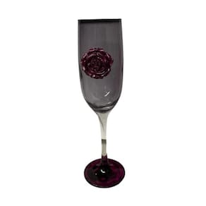 Taça Pomba Gira Flor Roxa Maria Mulambo Cristal 150Ml