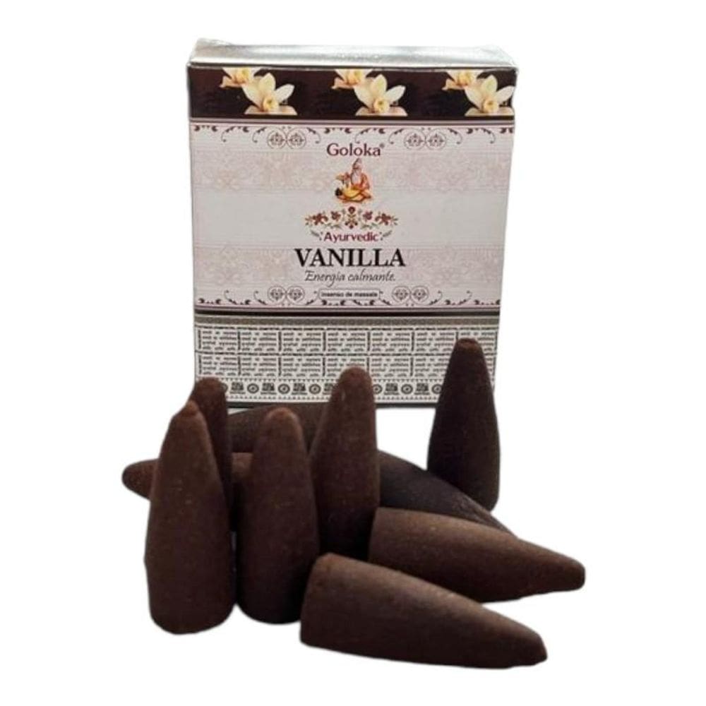 Incenso Cascata Goloka Vanilla Back Flow