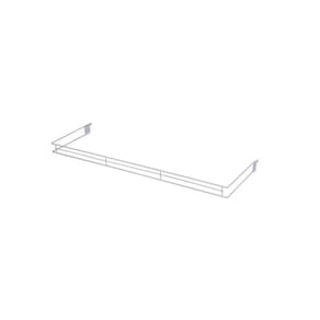 Aparador Organizador Em U 30x91cm Bandeja New Plus Branco - Sa Gôndolas