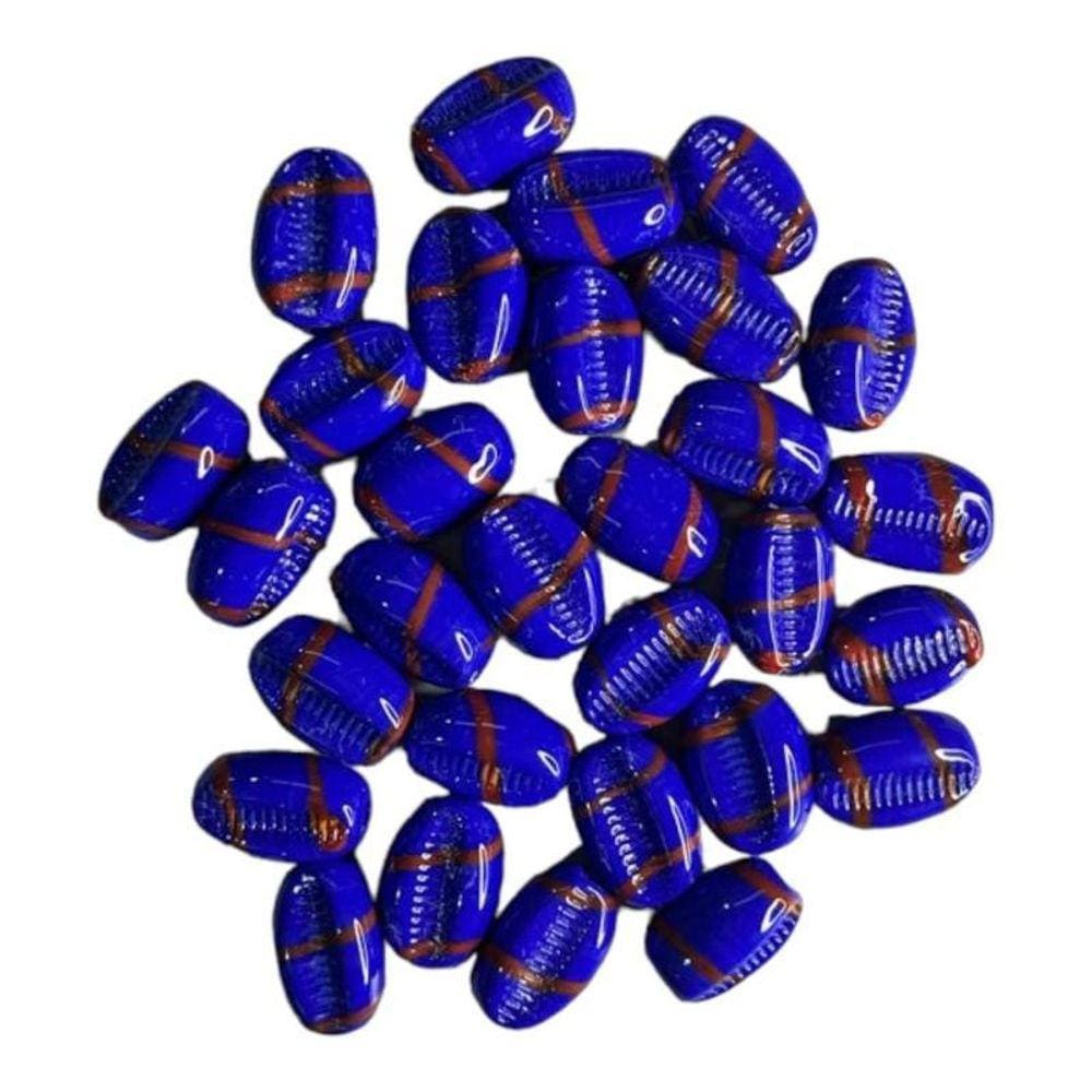 Kit C/10 Firmas Búzios 22 Mm Vermelho E Azul Murano Guias