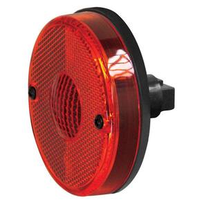 Lanterna Lateral Led Vermelha Caminhão 12V/24V 85mm Blindada