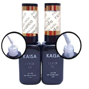 Kit Esmalte Francesinha Kaisa Em Gel Branco/Renda