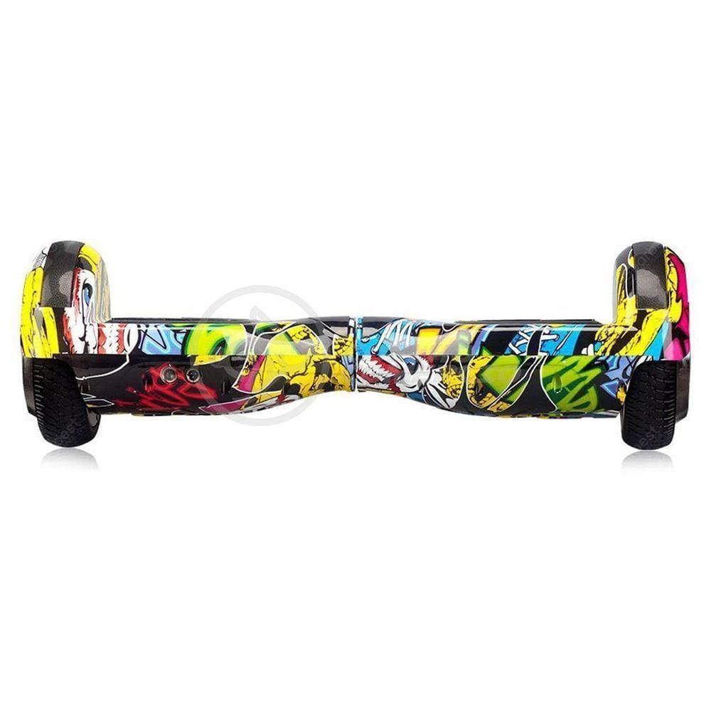 Hoverboard Infantil Skate Elétrico Arte Urbana Led Grafite