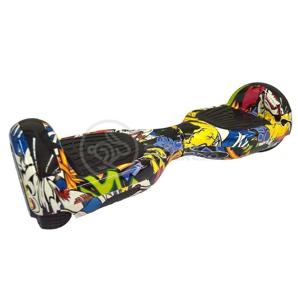 Hoverboard Infantil Skate Elétrico Arte Urbana Led Grafite