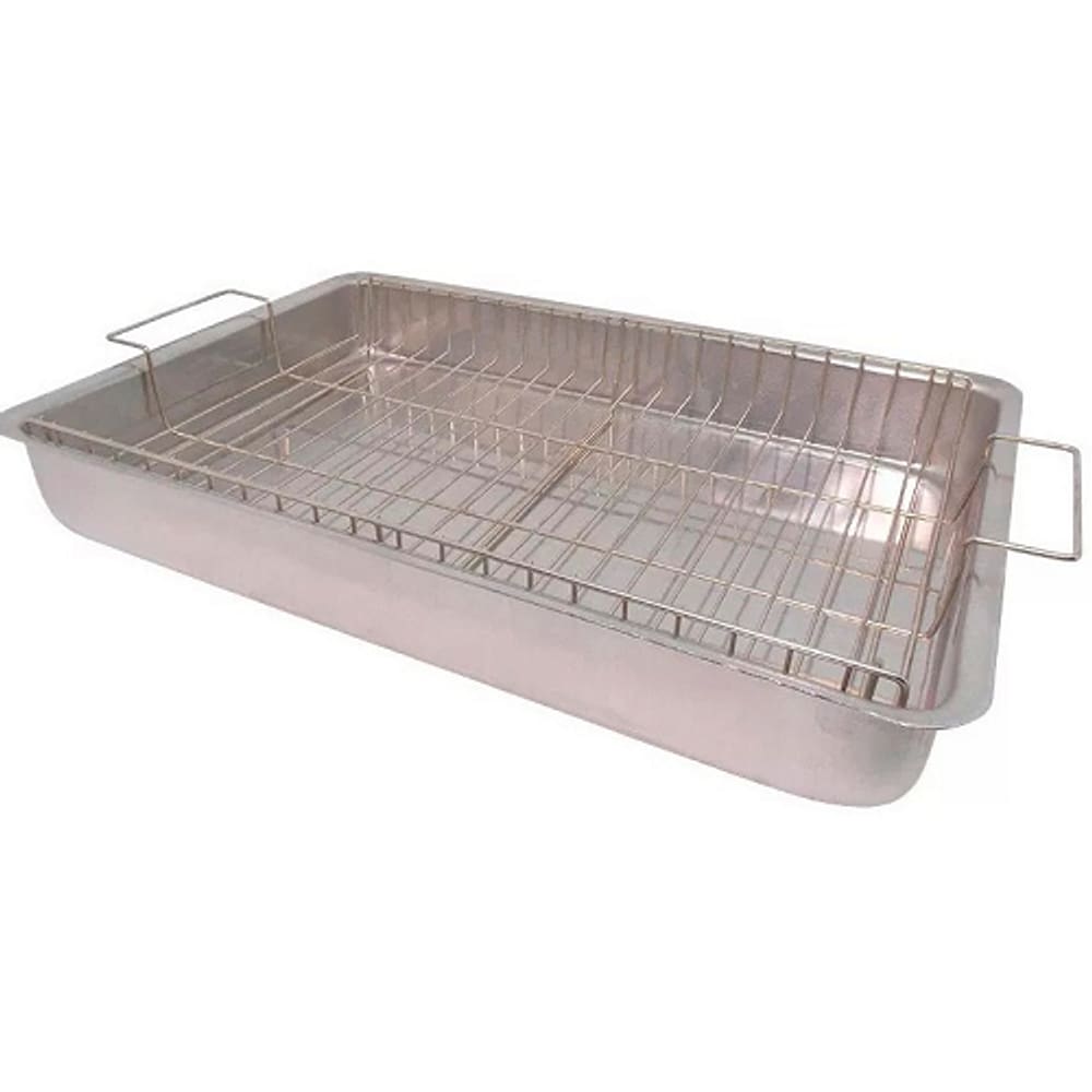 Forma Tabuleiro N°5 Com Grelha Grade Para Assar Borda Alta