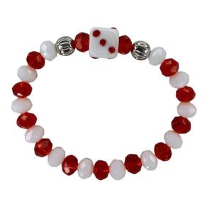 Pulseira Zé Pelintra Firma 1 Dado Cristal E Silicone