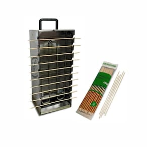 Kit - Churrasqueira 10 Espetinhos Churrasquito Elétrico Pr-199e 127v + 50 Espetinhos - Progás 127v