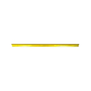 Porta Etiqueta Simples Amarelo 90cm Com Acrílico New Plus/plus - Sa Gôndolas