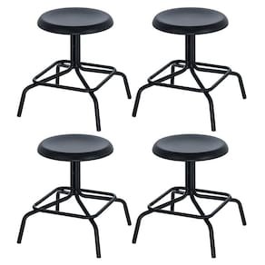 Kit 4 bancos baixos cozinha industrial loft aço 45 cm Bolt