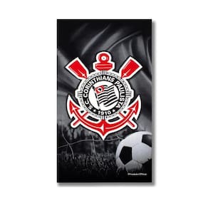Toalha De Banho Oficial Time Corinthians 70X130Cm Buettner