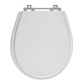 Assento Sanitário Avalon Cinza Claro Tampa para Vaso Ideal de Madeira Laqueada