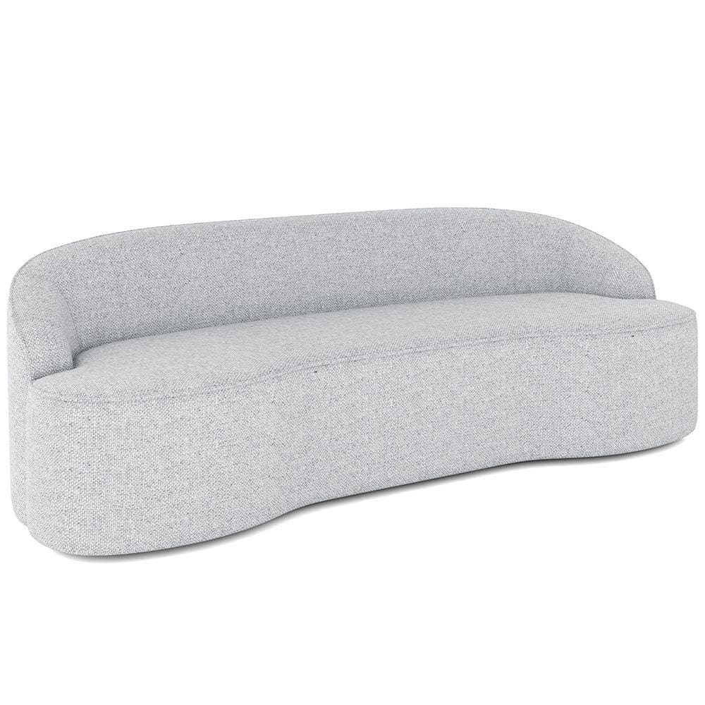 Sofá 4 Lugares Curvo Sala de Estar Living Lótus D02 Linho Cinza 280 cm D-315 - Lyam