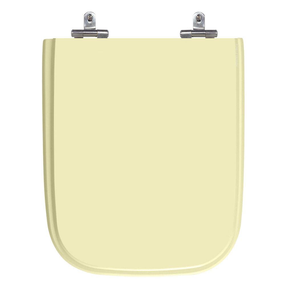 Assento Sanitário Tivoli Bone (Bege Claro) Tampa para Vaso Ideal de Madeira Laqueada