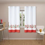 Cortina para Cozinha 2,20m X 1,45m Ilhós Estampada 