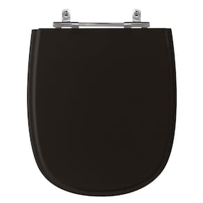 Assento Sanitário Sabatini Preto Tampa para Vaso Icasa de Madeira Laqueada