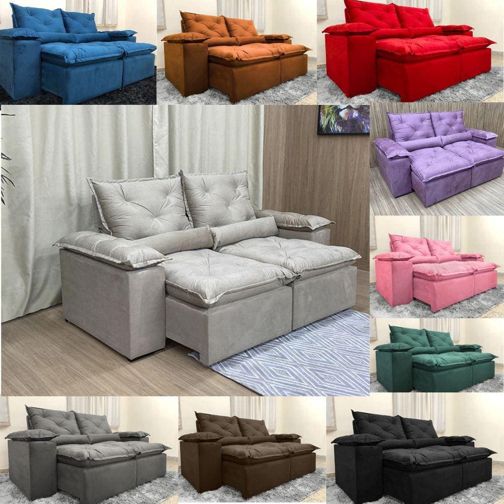 Sofa Reclinavel Retratil Fofinho P/ Assistir Series 2,30m
