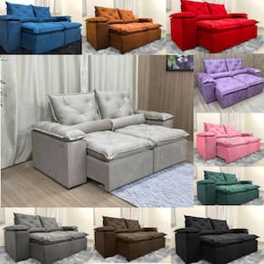 Sofa Reclinavel Retratil Fofinho P/ Assistir Series 2,30m