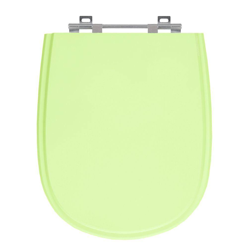 Assento Sanitário Paris Verde Claro Tampa para Vaso Ideal de Madeira Laqueada