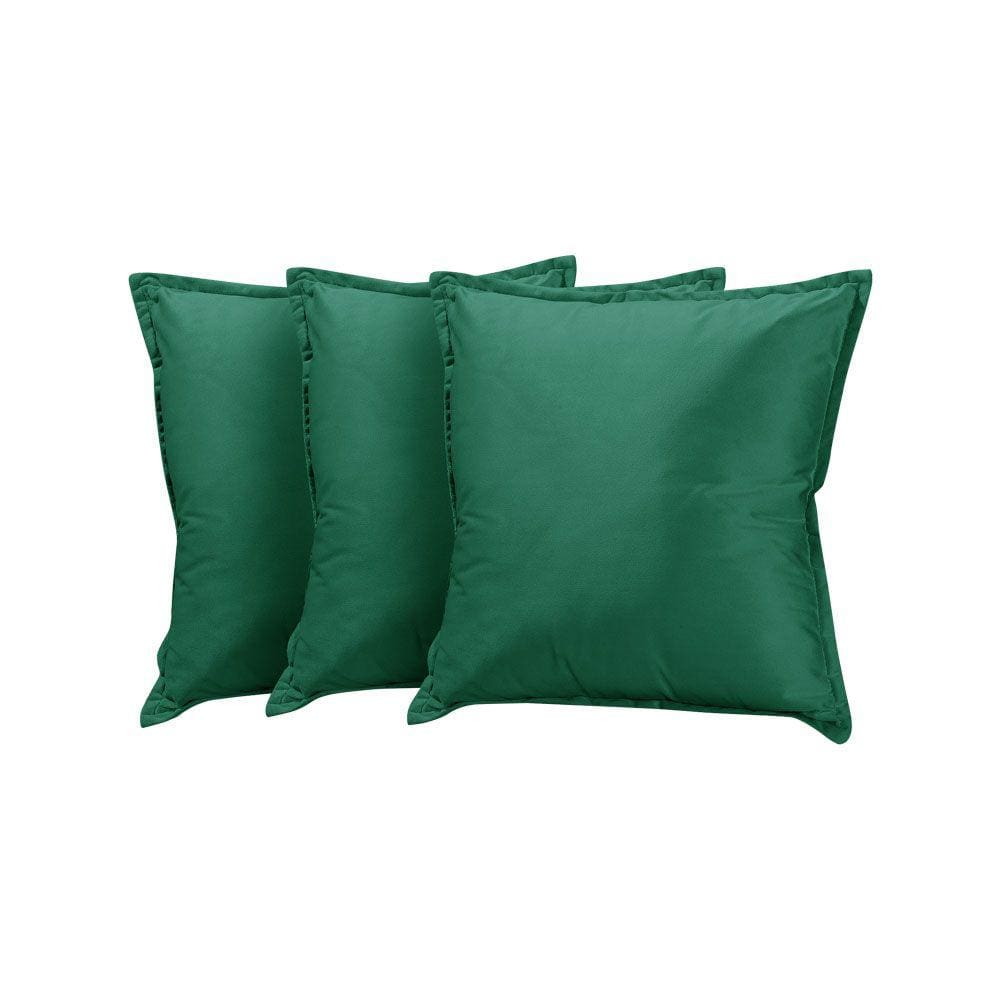 Kit 3 Almofadas Decorativas Bali Veludo Verde
