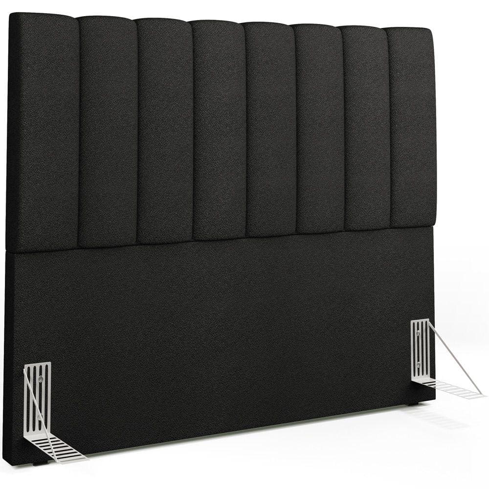 Cabeceira Cama Box Casal 140 cm Dália W01 Poliéster Preto - Lyam