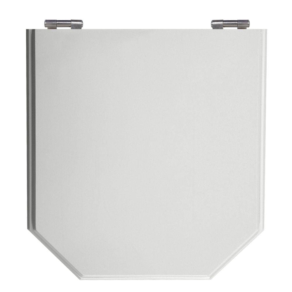 Assento Sanitário Atrium Cinza Platina (Claro) Tampa para Vaso Incepa de Madeira Laqueada