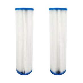 Refil Filtro Plissado Lavável 10 Polegadas X 2 1/2, 2 Peças