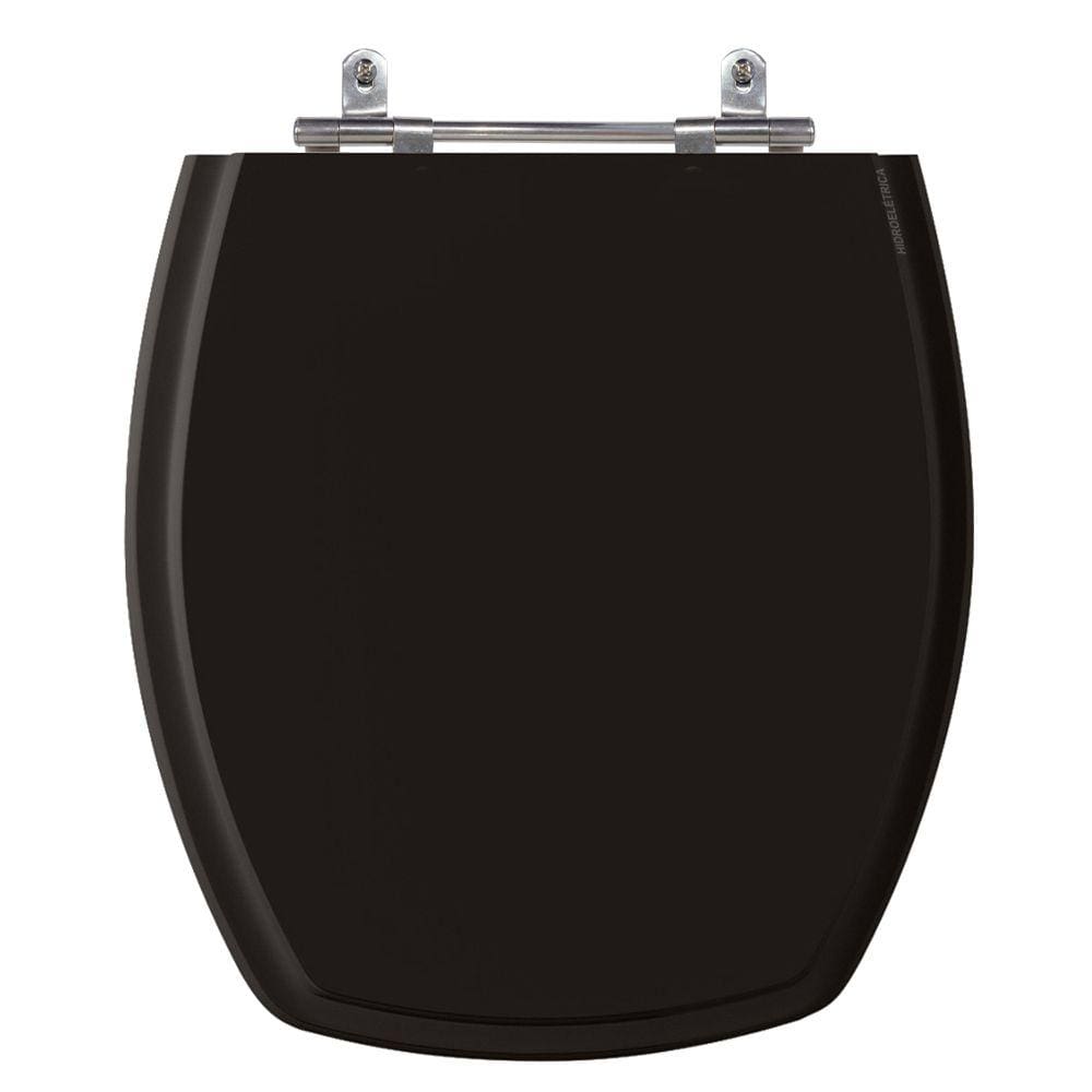 Assento Sanitário Thema Preto Tampa para Vaso Incepa de Madeira Laqueada