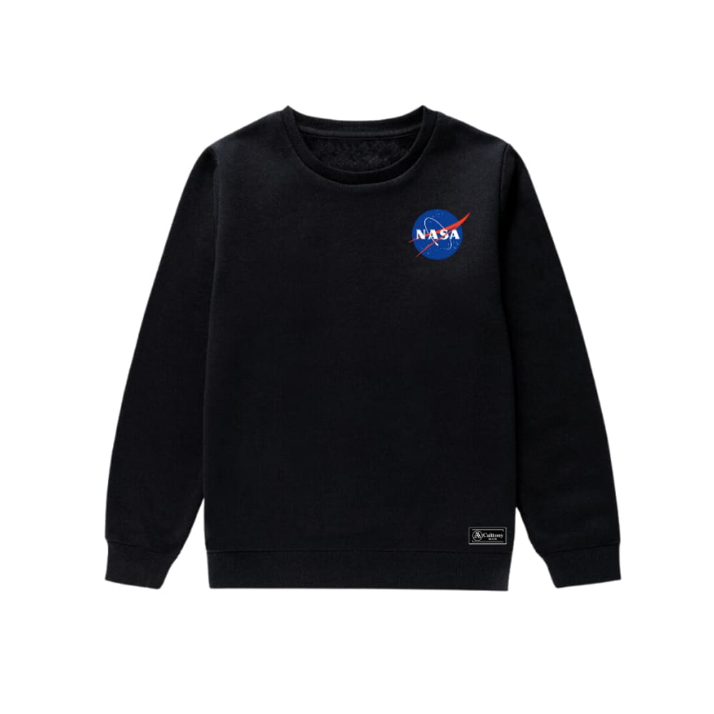 Blusão Moletom Infantil Nasa Personalizado sem Capuz gola Redonda