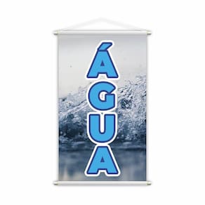 Banner Água Garrafa Bebida Venda Conveniência Lona Grande