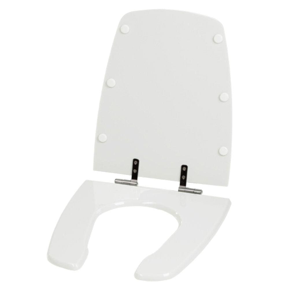 Assento Laqueado Handicapped Branco Tampa para Vaso Celite em Mdf
