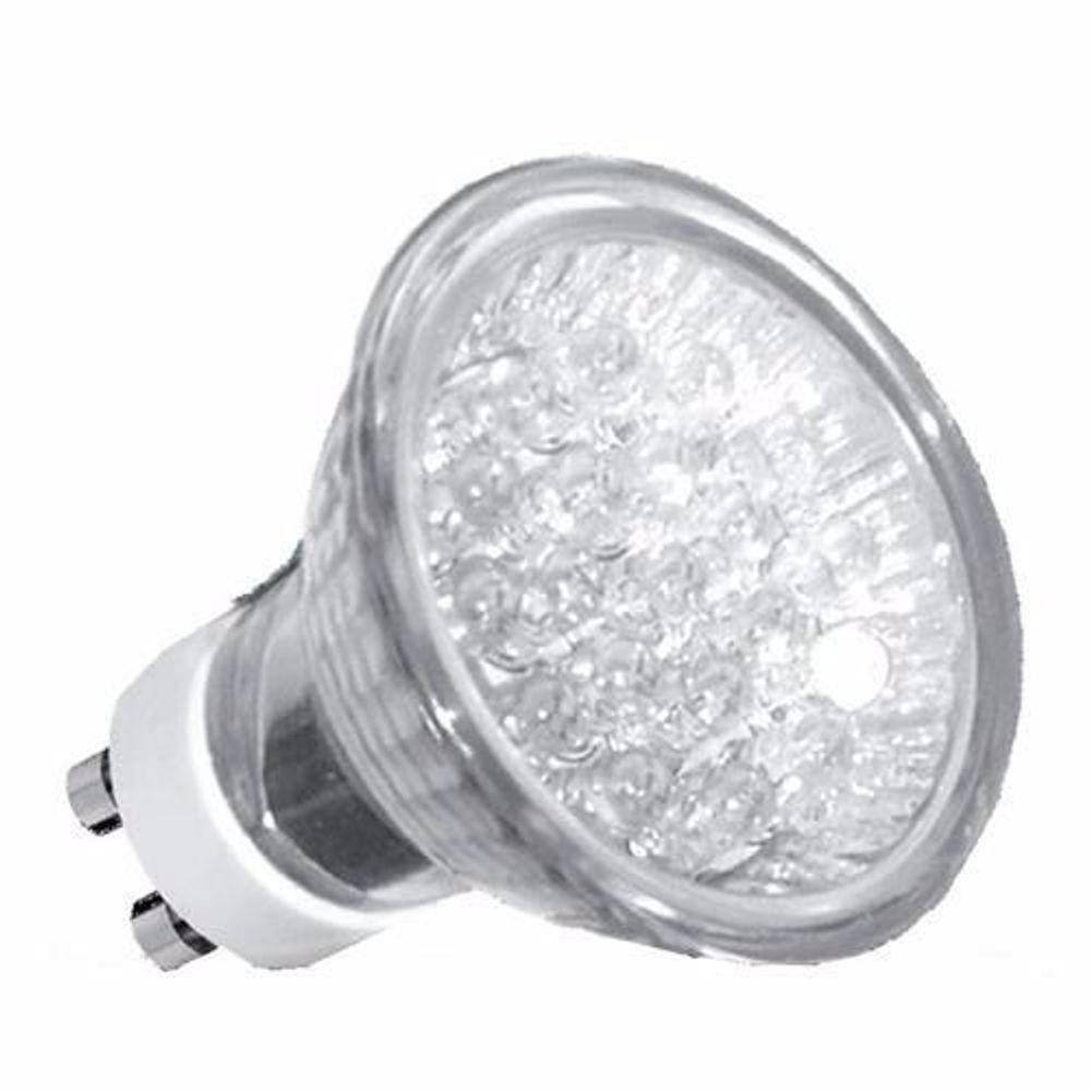Lâmpada Dicróica Mr16 Led Gu10 1w 18 Leds 220v Cor Da Luz Branco Frio