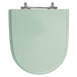 Assento Laqueado Mondiale Verde Claro Tampa para Vaso Celite em Mdf