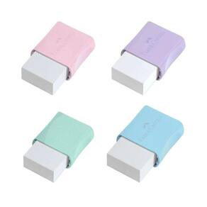Kit 04 Borracha Escolar Faber-Castell Max Tons Pastel