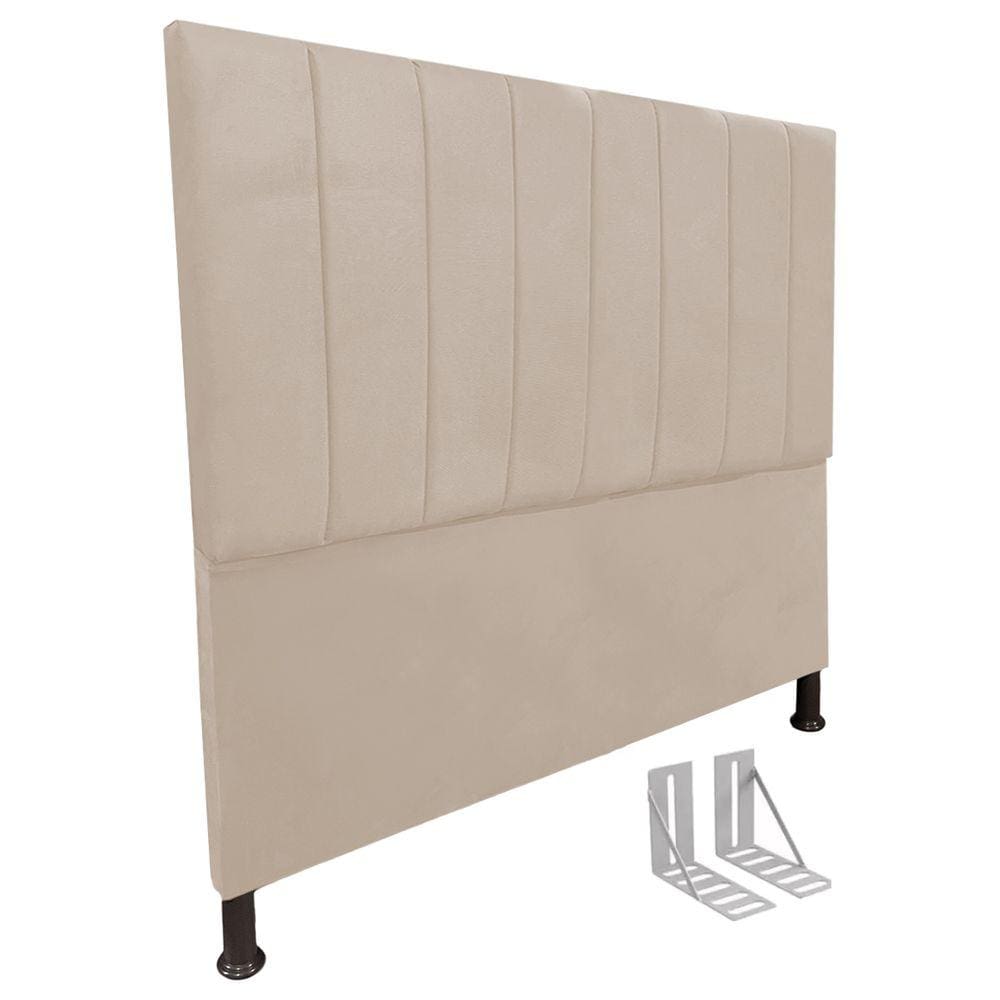 Cabeceira de Cama Box Casal Estofada + Frame Laura - Cores