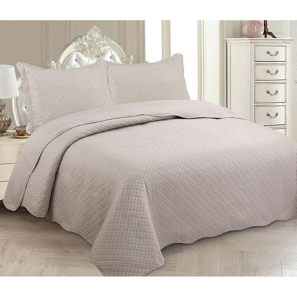 Colcha Ultrassônica - Solteiro - Classic - C/ Porta Travesseiro - Areia - Rozac