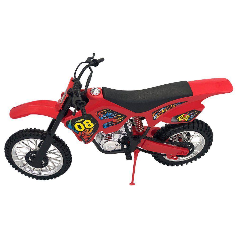 Moto Elétrica Motocross Vermelho