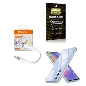 Capinha Samsung A24 + Adaptador P2 Para Tipo C + Película 3D