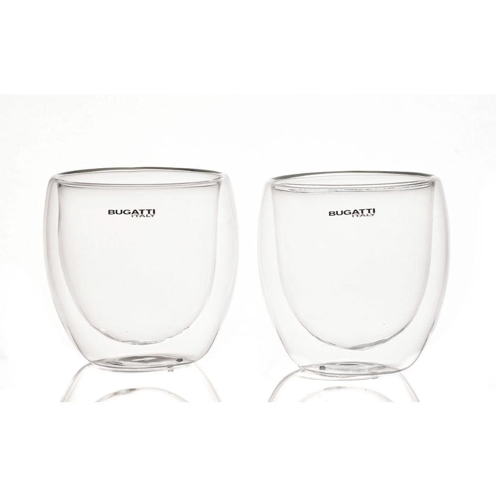 Conjunto 2 Copos De Café Chá De Parede Dupla 250ml Bugatti