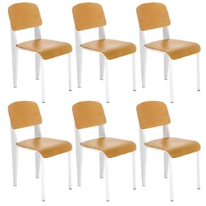 Kit 6 cadeiras Standard madeira cozinha jantar nordico escandinavo Jean Prouve