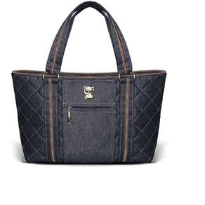 Mala Maternidade Toledo Jeans Mooca Cor Azul Marinho
