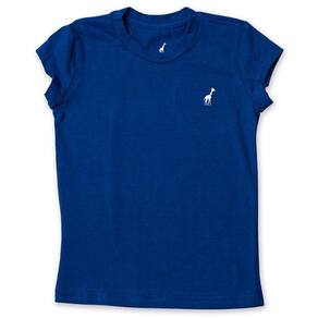Baby Look Infantil Básica Toffee Cor Azul Royal - Nº01