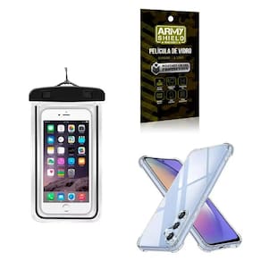 Capa a prova Dágua Samsung A24 + Capa Anti Shock + Película 3D - Armyshield