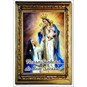 Santinho Nossa Senhora do Bom Sucesso 100 Un oração verso