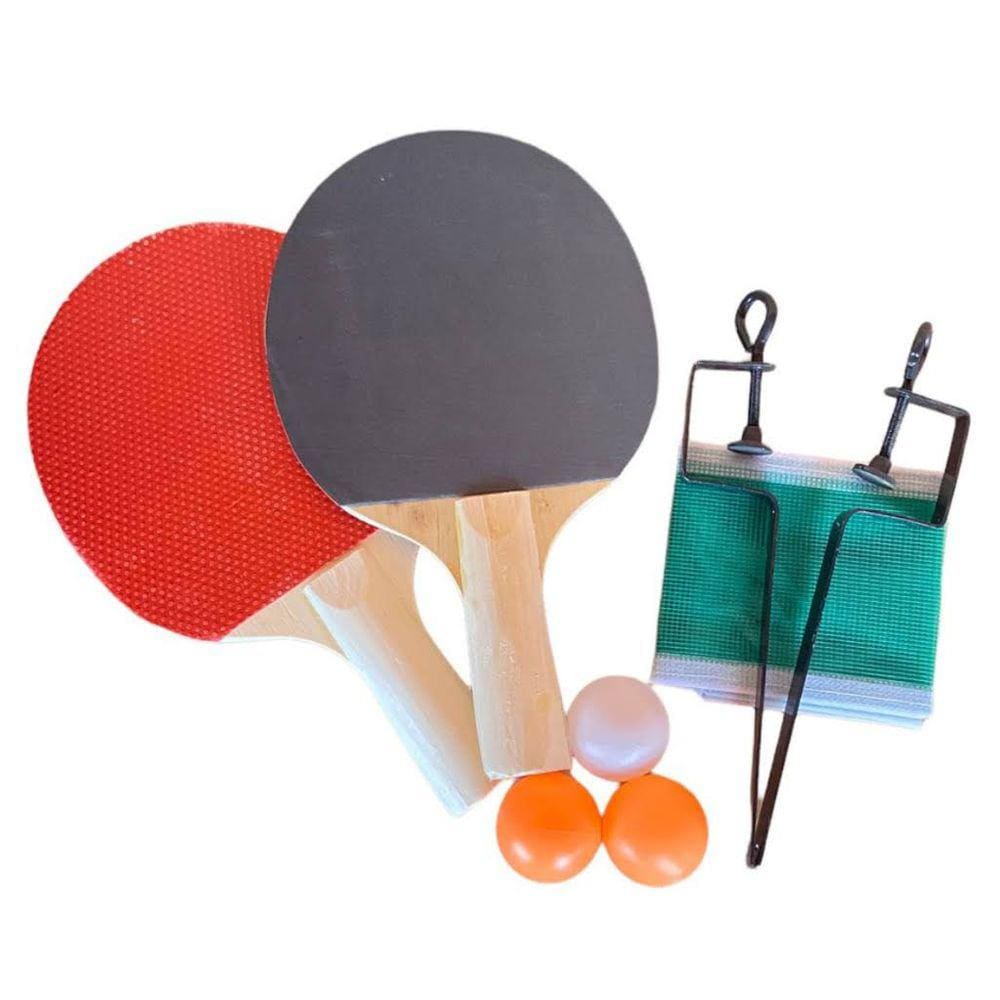 Kit Ping-Pong 2 Raquetes + 3 Bolinhas Bel