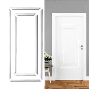 Kit Moldura Boiserie Eva Autocolante 60X140Cm E 40X120Cm 3,8