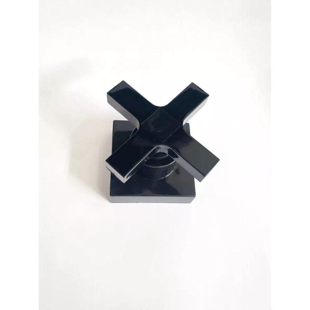 Acabamento Registro Quadrado Malta Pvc 3/4 Padrão Deca Preto