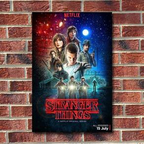 Quadro Decorativo Série Stranger Things Netflix, 40x60cm