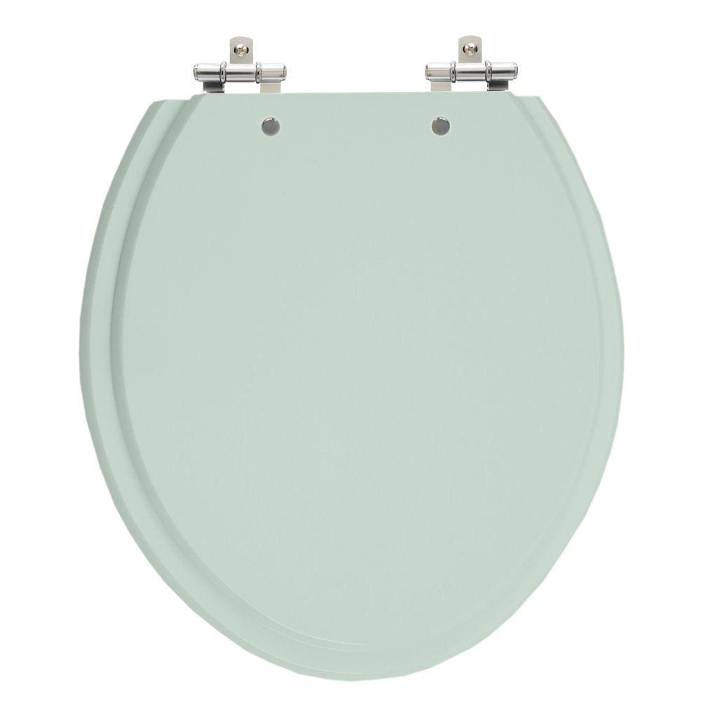 Assento Sanitário Convencional Oval Verde Claro Universal Tampa Vaso Deca-Incepa-Celite-Ideal-Roca